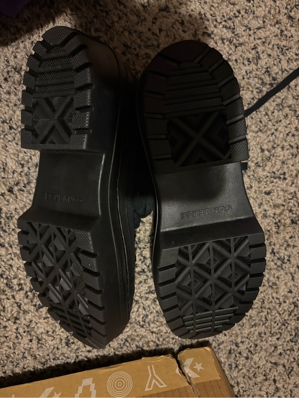 Converse Platform Lug-Sole High-Top Sneaker - Black - Picture 6 of 7